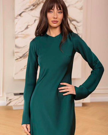 Attire Studio - Elegant Green Body Gown (042)